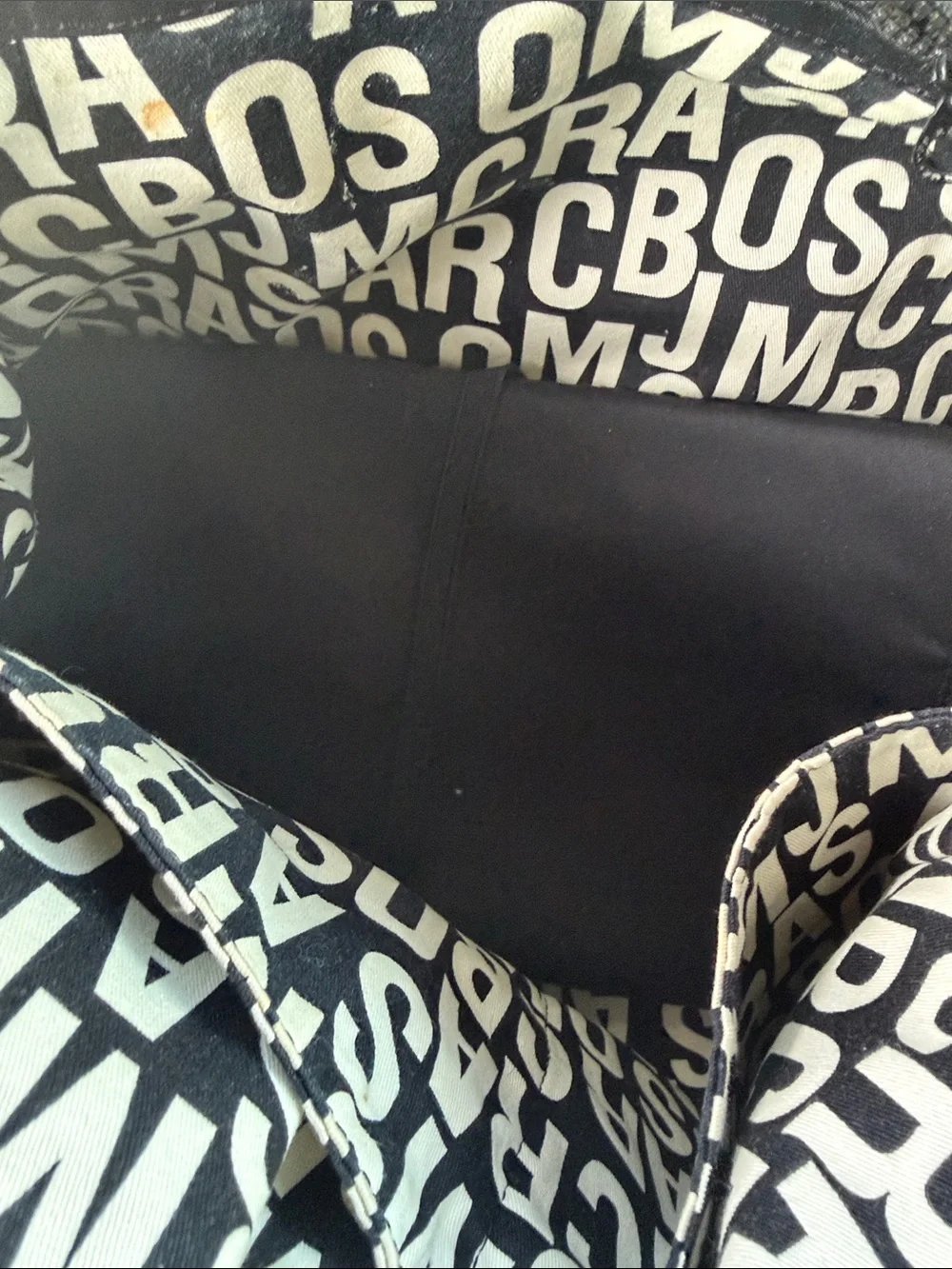 Marc by Marc Jacobs Black Logo Messenger Baby Bag